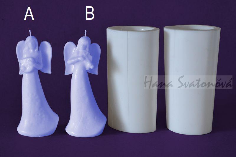 Anděl hudby s houslemi - výška 12cm