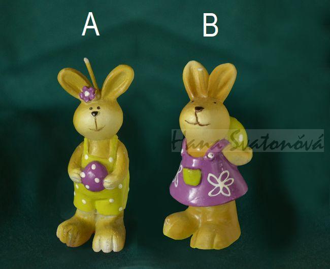 Zajíček s vajíčkem - výška 6cm