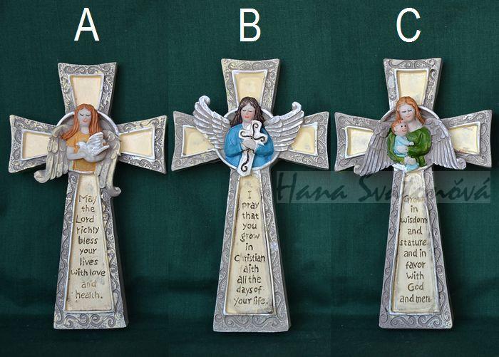 Relief Anděl na dětátkem - vel. 15cm