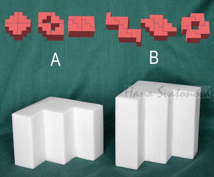 TETRIS 3, nízký rovný, výška 5cm