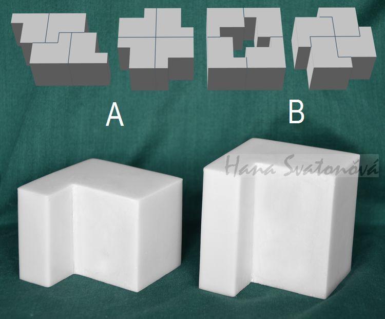 TETRIS 2, nízký rovný, výška 5cm