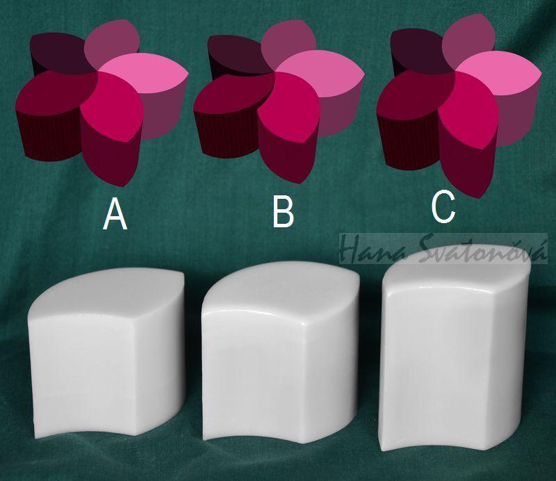 Segment 2, nízký rovný s ostrou hranou, výška 5cm
