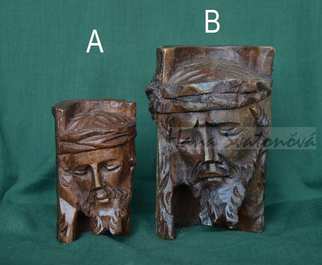 Hlava Krista, výška 8 cm