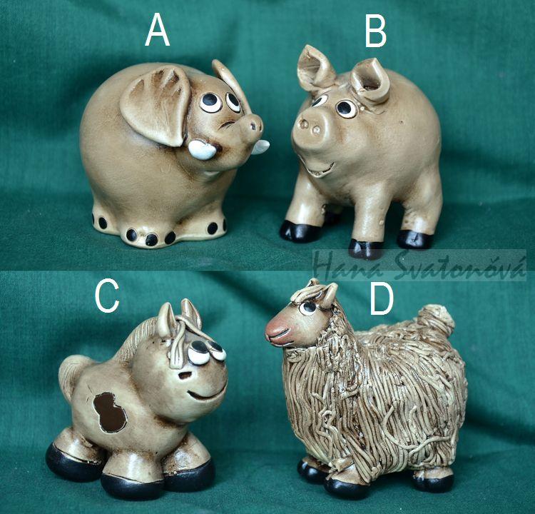 Prasátko - výška 7cm
