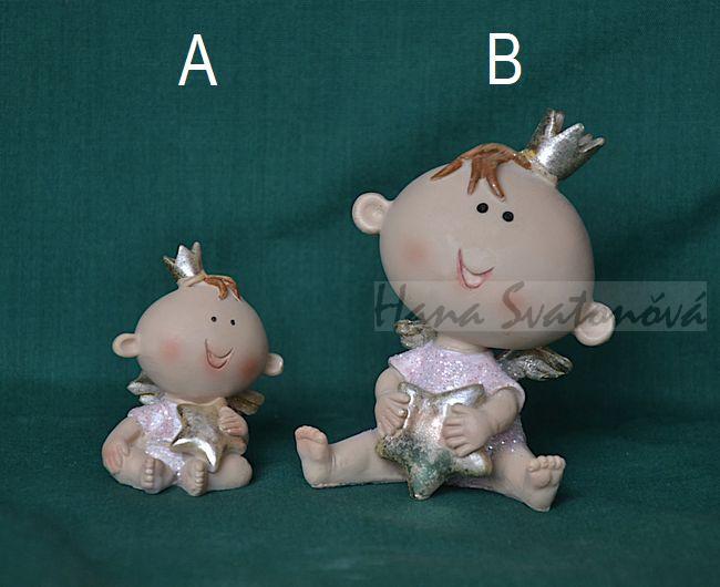 Andělíček miminko, výška 5cm
