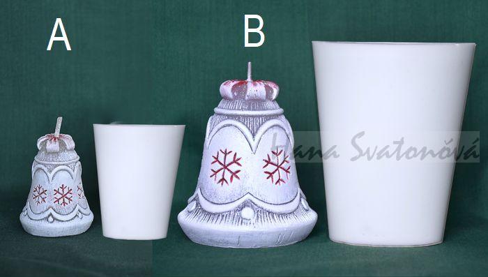 Vánoční zvoneček výška 8cm