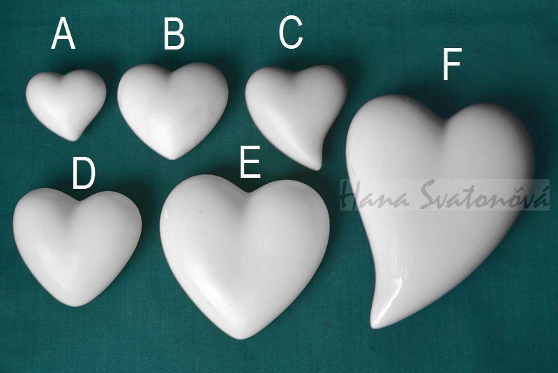 Srdce vel. 3,5 - 11,5cm