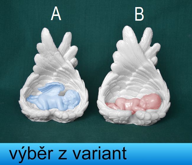 V Andělských křídlech  - výška 8,5/9cm