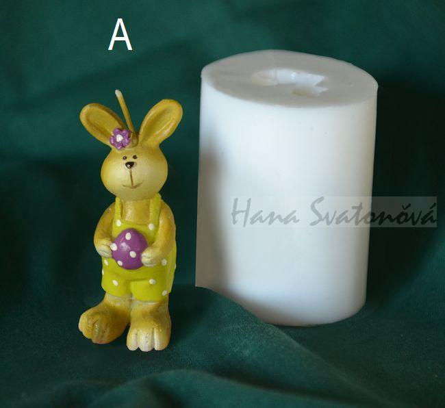Zajíček s vajíčkem - výška 6cm