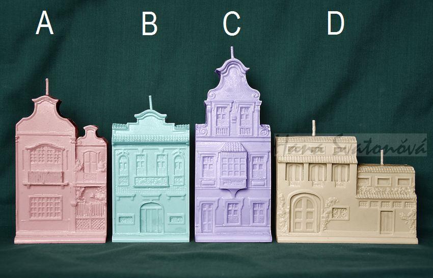 Domečky komplet - výška 9-16cm