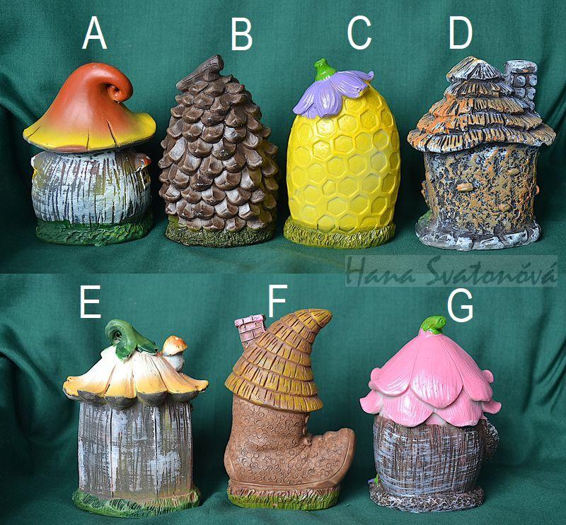 Domeček skřítků G - výška 10,5cm