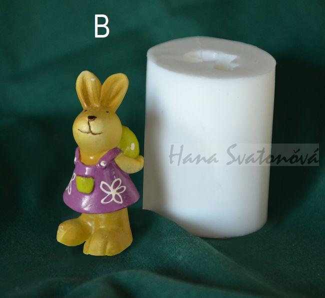 Zajíček s vajíčkem - výška 6cm