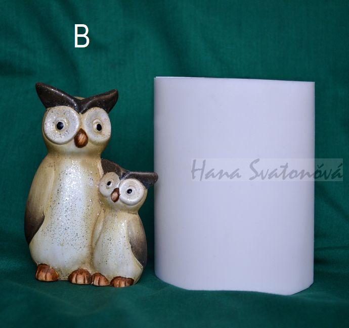 Sova štíhlá malá - výška 11cm
