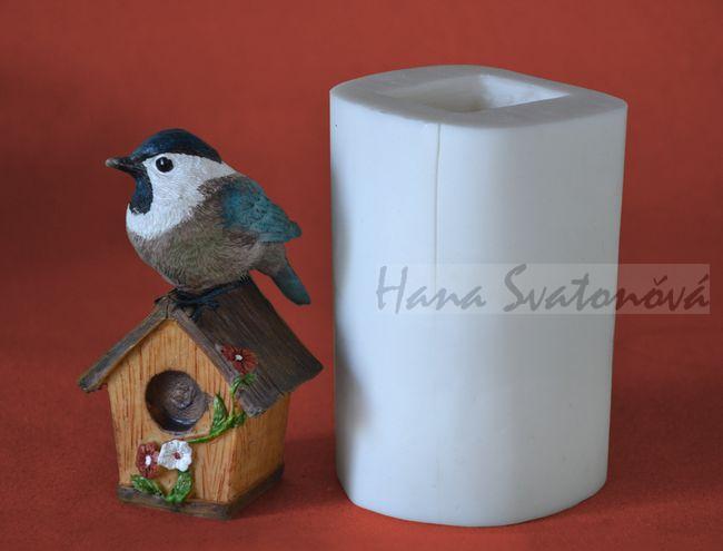 Ptáček na budce - výška 11cm
