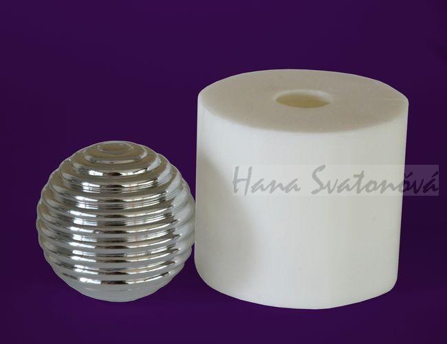 Koule stříbrná mat 4,5cm