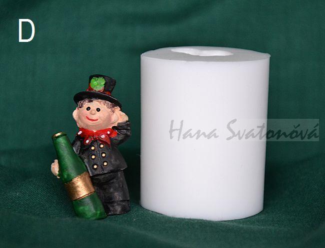 Kominíček MINI s muchomůrkou - výška 3,5cm